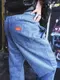 �����եѥ�� Chef Pants Semiwide Corduroy Blue Gray