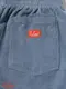 �����եѥ�� Chef Pants Semiwide Corduroy Blue Gray