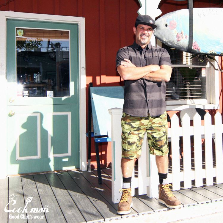 �����եѥ�� Chef Pants Short Cargo Ripstop Woodland Camo Green