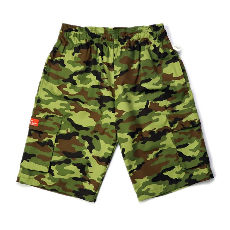 �����եѥ�� Chef Pants Short Cargo Ripstop Woodland Camo Green