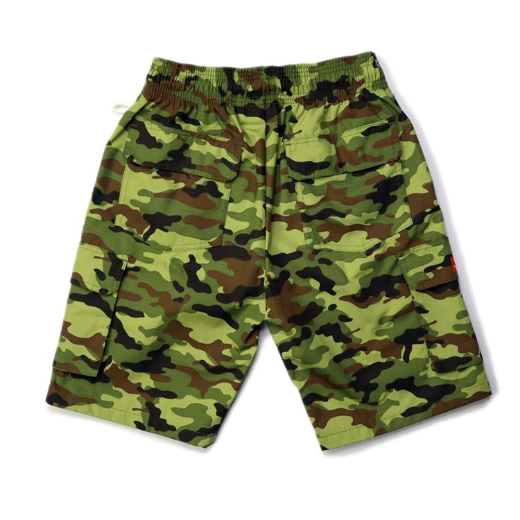 �����եѥ�� Chef Pants Short Cargo Ripstop Woodland Camo Green