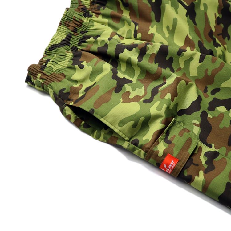 �����եѥ�� Chef Pants Short Cargo Ripstop Woodland Camo Green