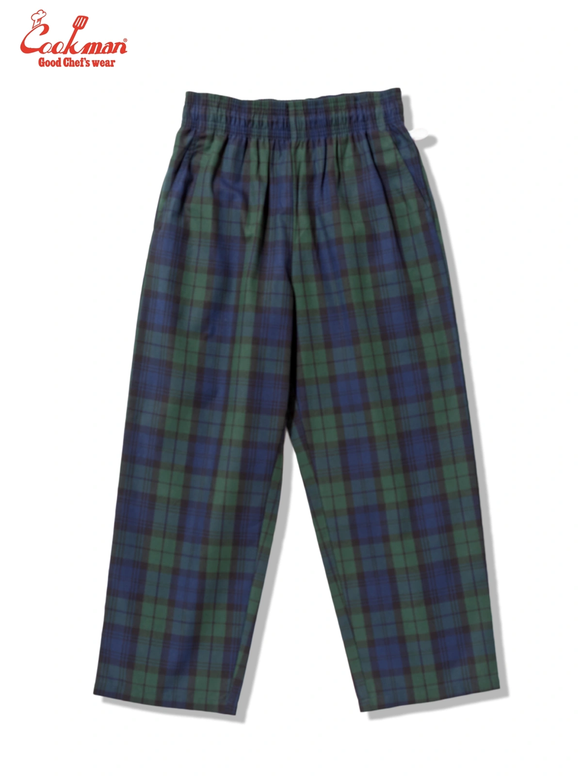 �����եѥ�� Chef Pants High-Wide Black Watch Check