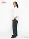 �����եѥ�� Chef Pants High-Wide Black Watch Check