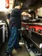 �����եѥ�� Chef Pants High-Wide Black Watch Check