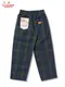 �����եѥ�� Chef Pants High-Wide Black Watch Check