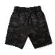 եѥ Chef Pants Short Cargo Ripstop Woodland Camo Black