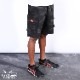 եѥ Chef Pants Short Cargo Ripstop Woodland Camo Black