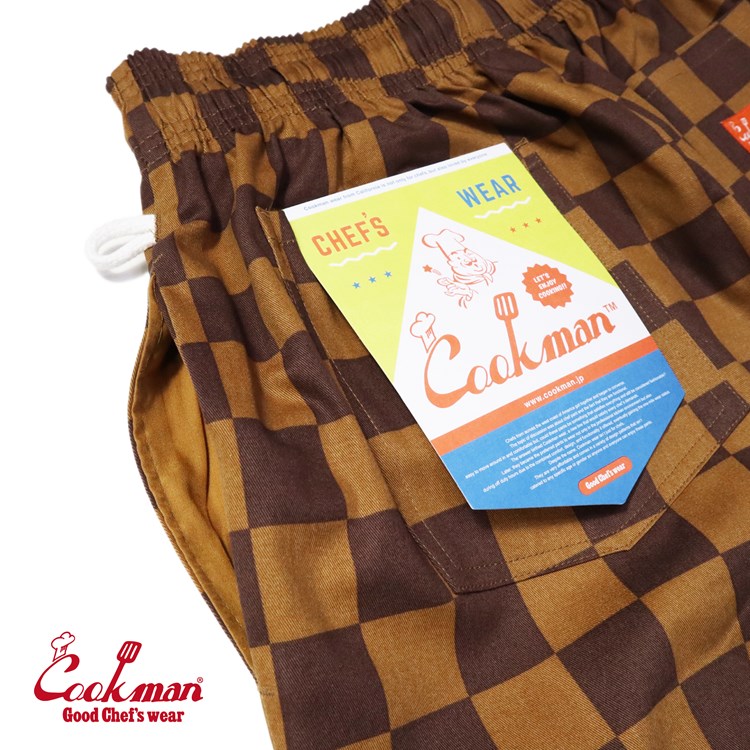 եѥ Chef Pants Checker Brown
