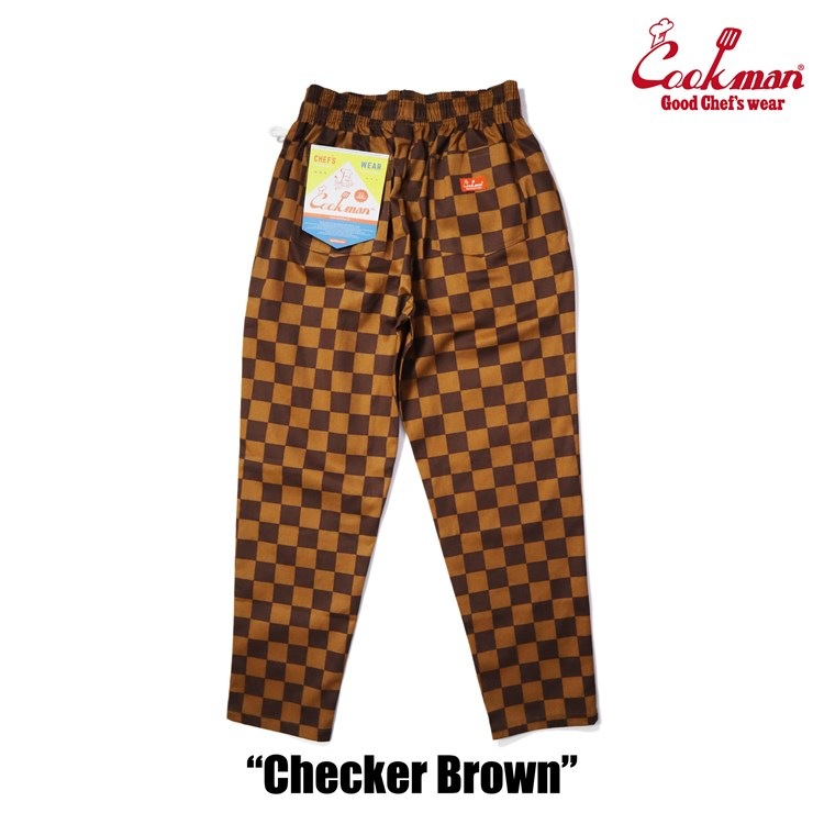 եѥ Chef Pants Checker Brown
