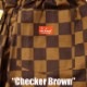 եѥ Chef Pants Checker Brown