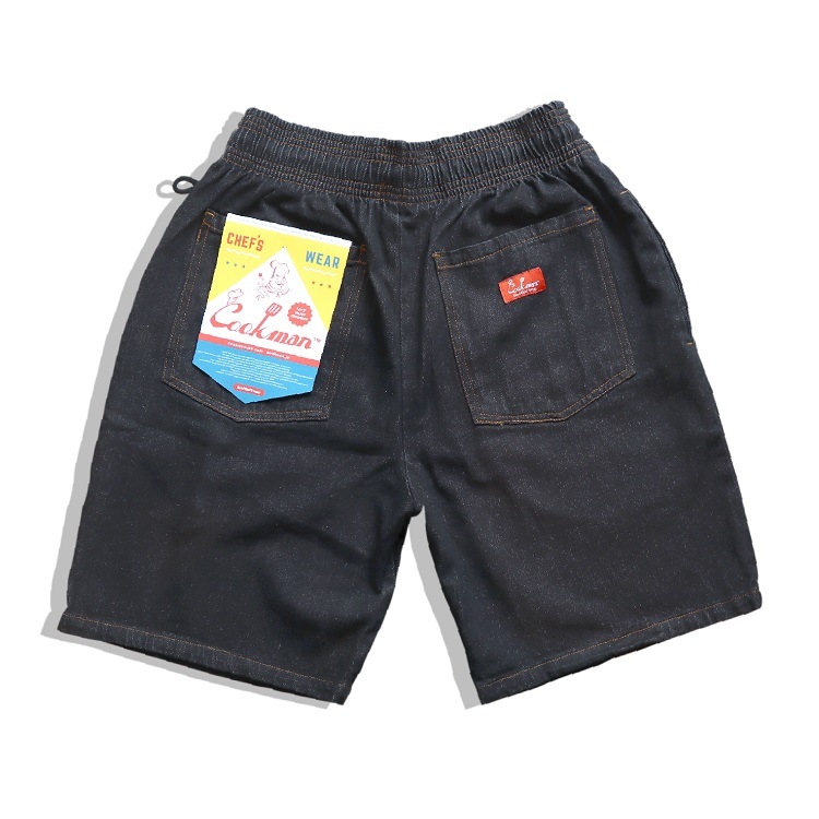 �����եѥ�� Chef Pants Short Denim Black