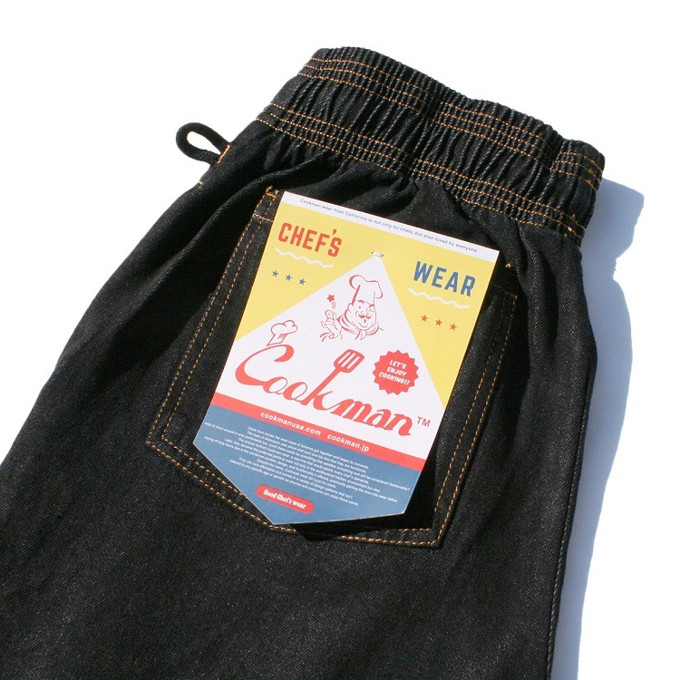 �����եѥ�� Chef Pants Short Denim Black