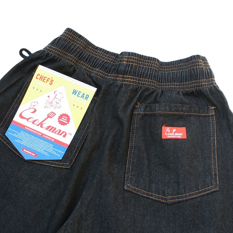 �����եѥ�� Chef Pants Short Denim Black