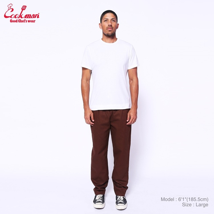եѥ Chef Pants Herringbone Chocolate