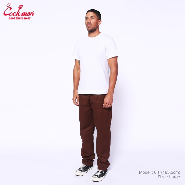 եѥ Chef Pants Herringbone Chocolate