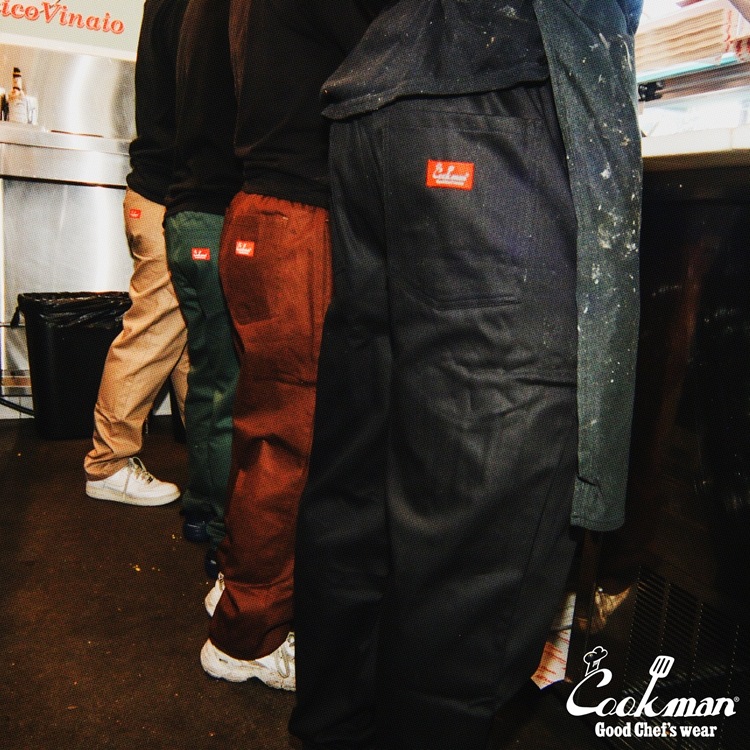 �����եѥ�� Chef Pants Herringbone Chocolate