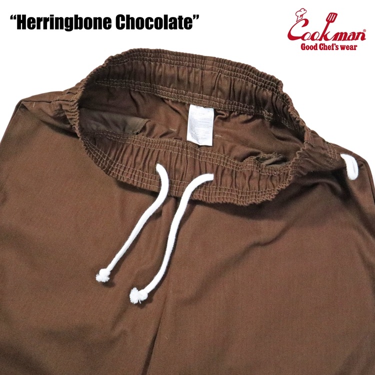 եѥ Chef Pants Herringbone Chocolate