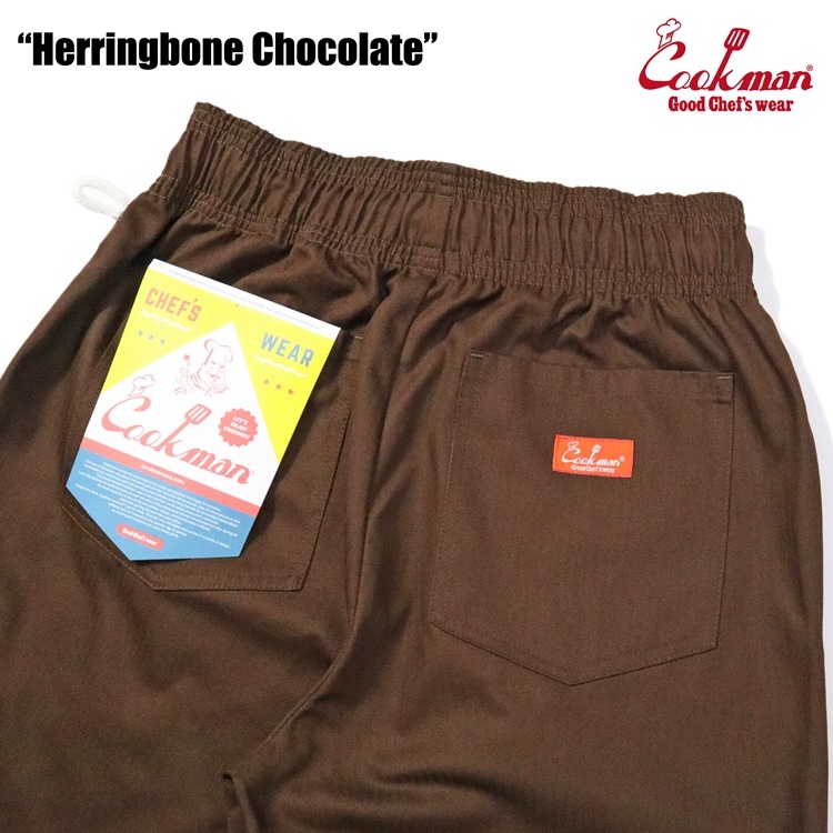 եѥ Chef Pants Herringbone Chocolate