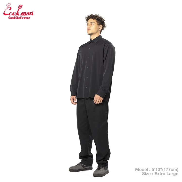 �������� Long Sleeve Work Shirts Black