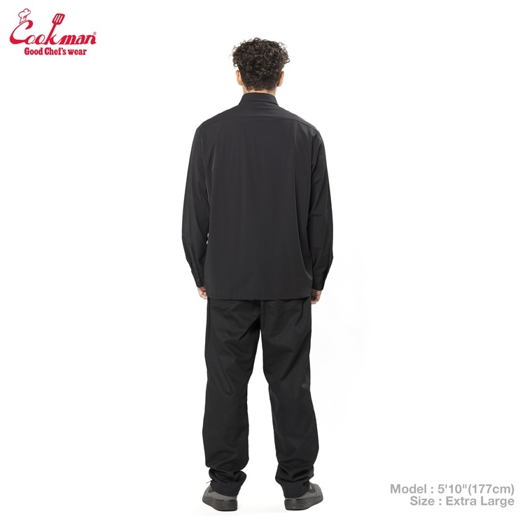�������� Long Sleeve Work Shirts Black