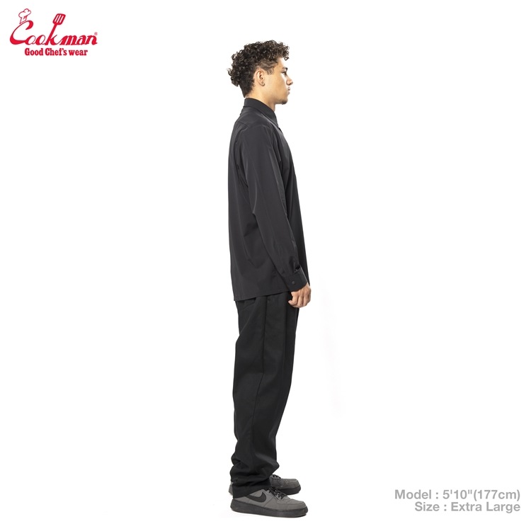 �������� Long Sleeve Work Shirts Black
