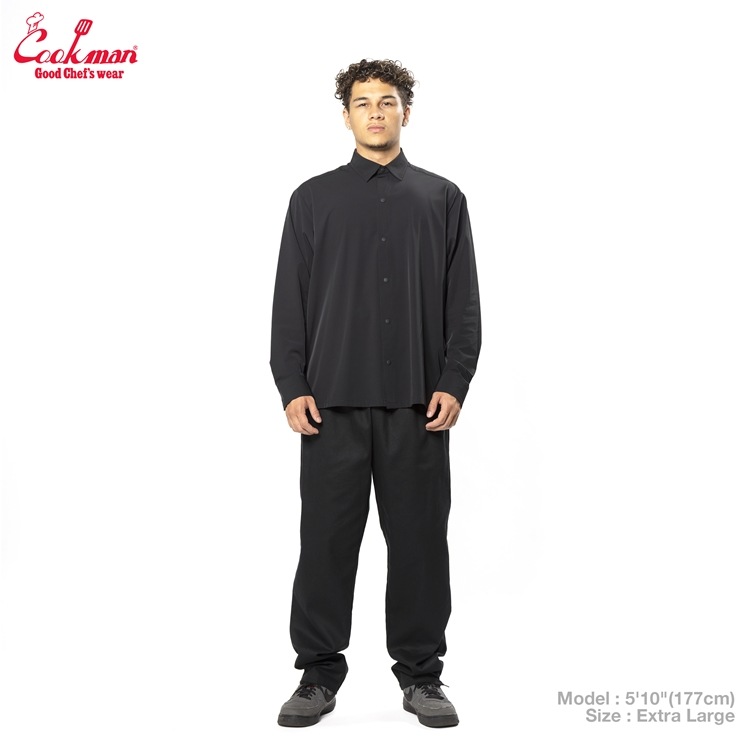 �������� Long Sleeve Work Shirts Black