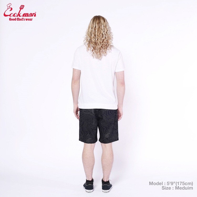 եѥ Chef Pants Short Front Pocket Big Bear Black 