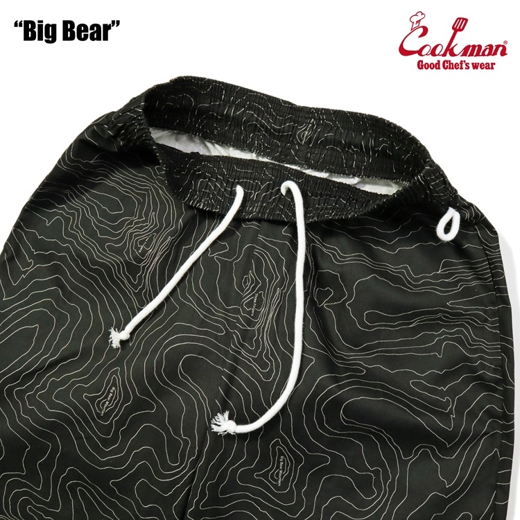 եѥ Chef Pants Short Front Pocket Big Bear Black 