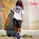 եѥ Chef Pants Short Front Pocket Big Bear Black 