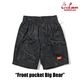 եѥ Chef Pants Short Front Pocket Big Bear Black 