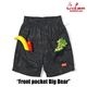 եѥ Chef Pants Short Front Pocket Big Bear Black 