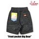 եѥ Chef Pants Short Front Pocket Big Bear Black 