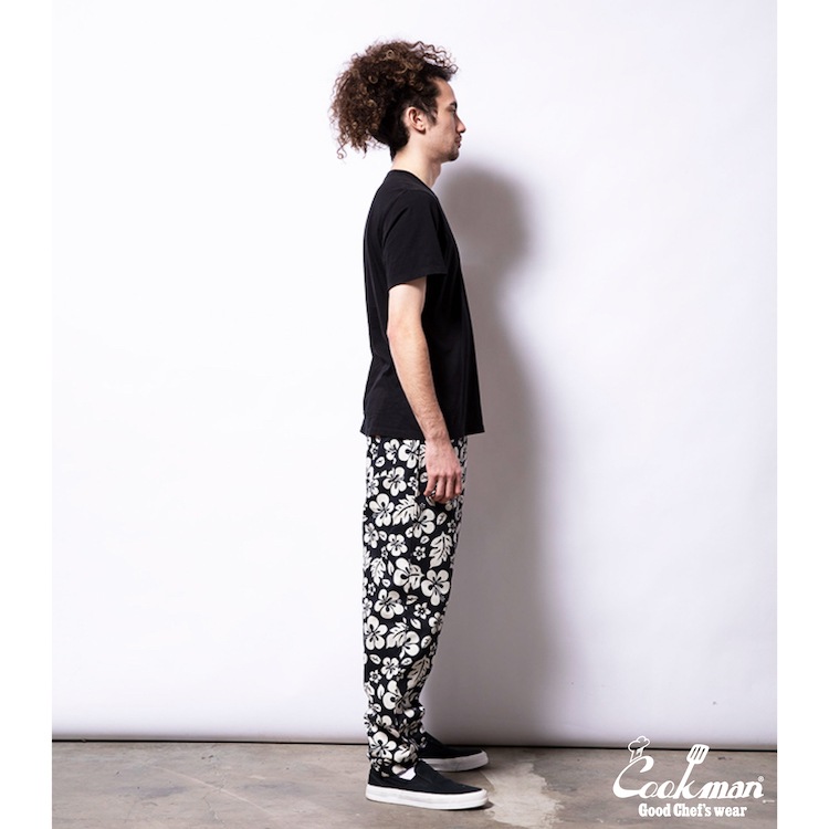 եѥ Chef Pants Hibiscus Black