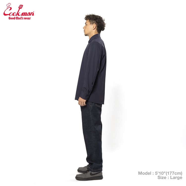 �������� Long Sleeve Work Shirts Navy