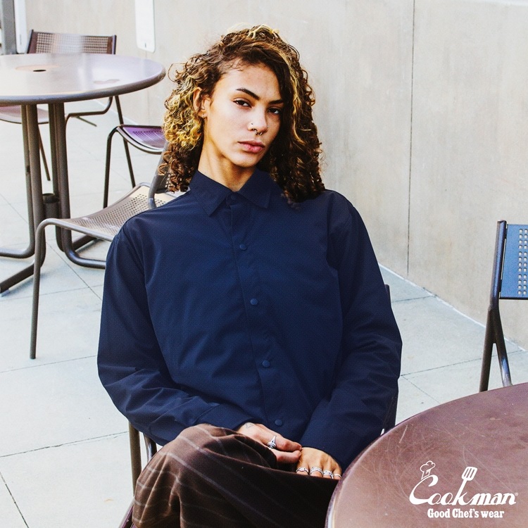 �������� Long Sleeve Work Shirts Navy