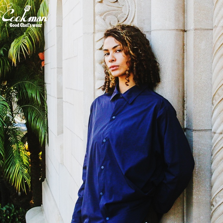 �������� Long Sleeve Work Shirts Navy