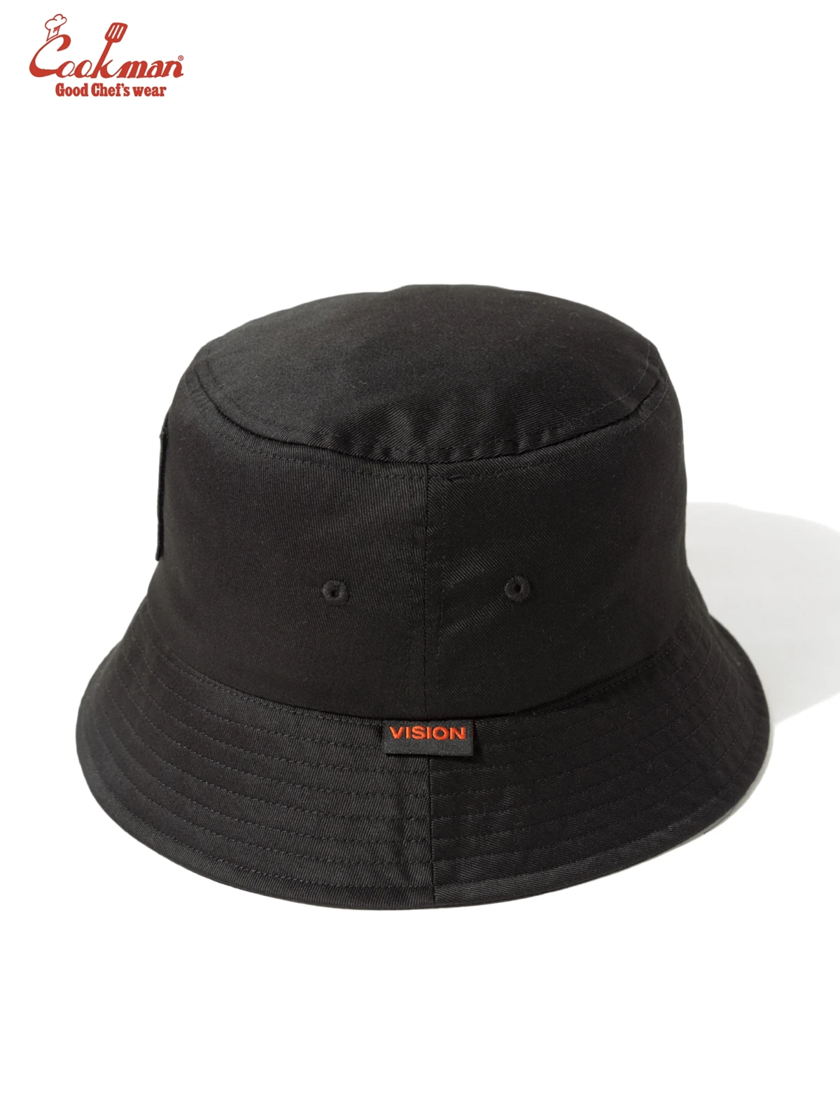 �Х��åȥϥå� Bucket Hat Vision Logo Black