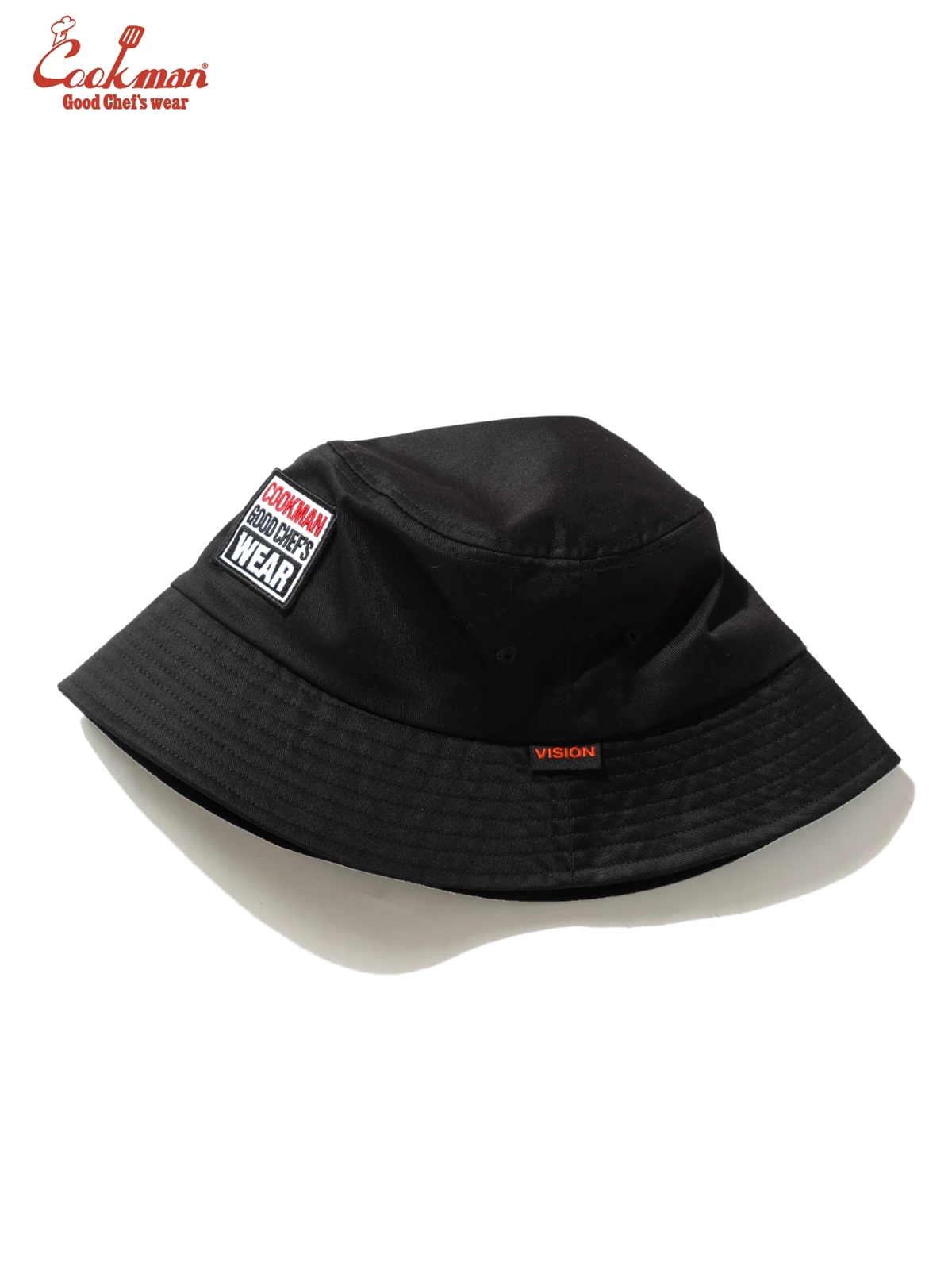 �Х��åȥϥå� Bucket Hat Vision Logo Black