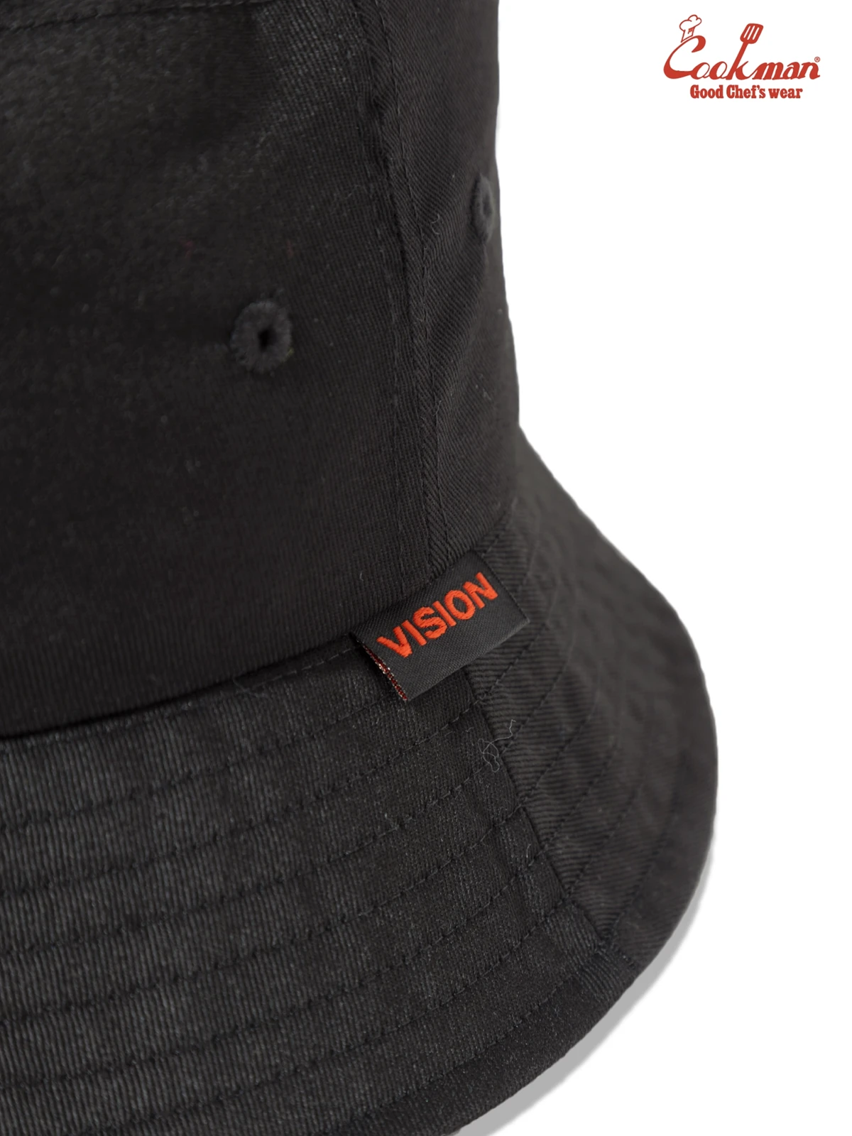 �Х��åȥϥå� Bucket Hat Vision Logo Black
