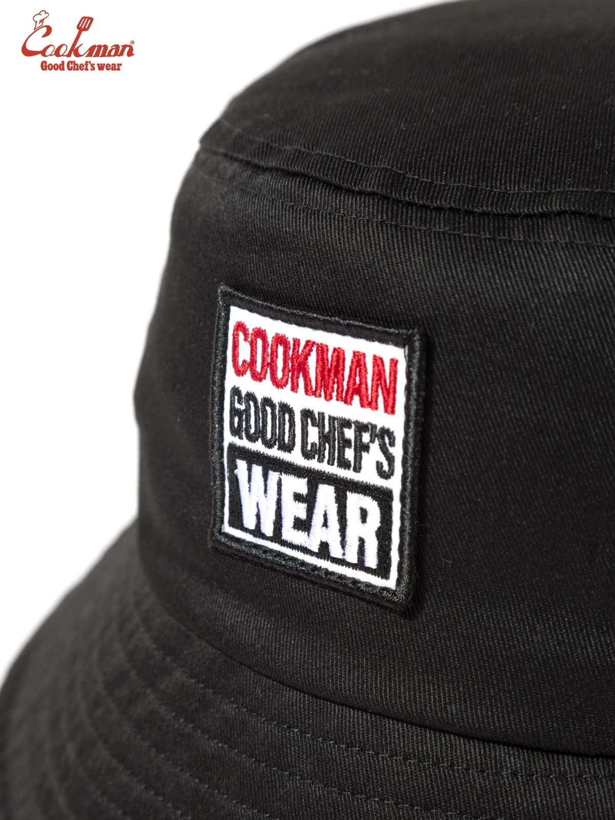 �Х��åȥϥå� Bucket Hat Vision Logo Black