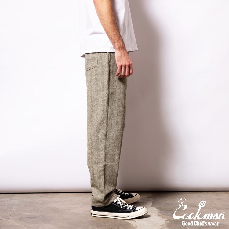 �����եѥ�� Chef Pants Milk Tweed Olive