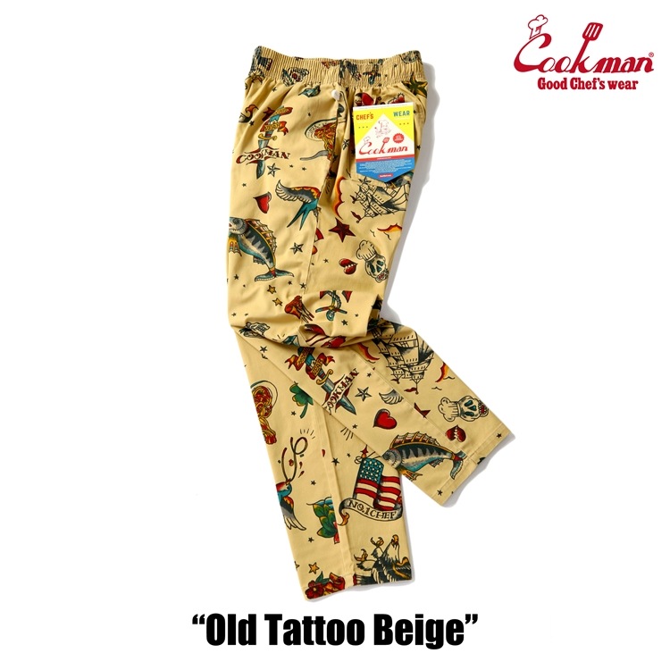 �����եѥ�� Chef Pants Old Tattoo Beige