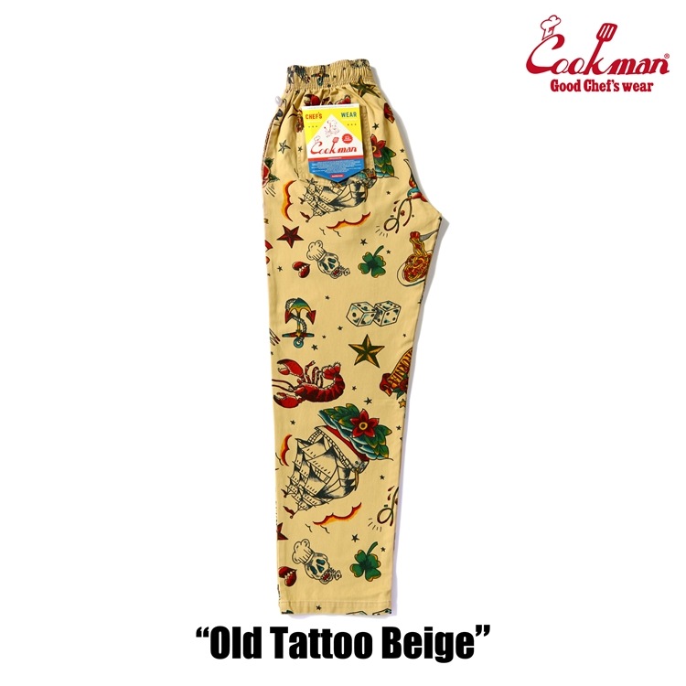 �����եѥ�� Chef Pants Old Tattoo Beige
