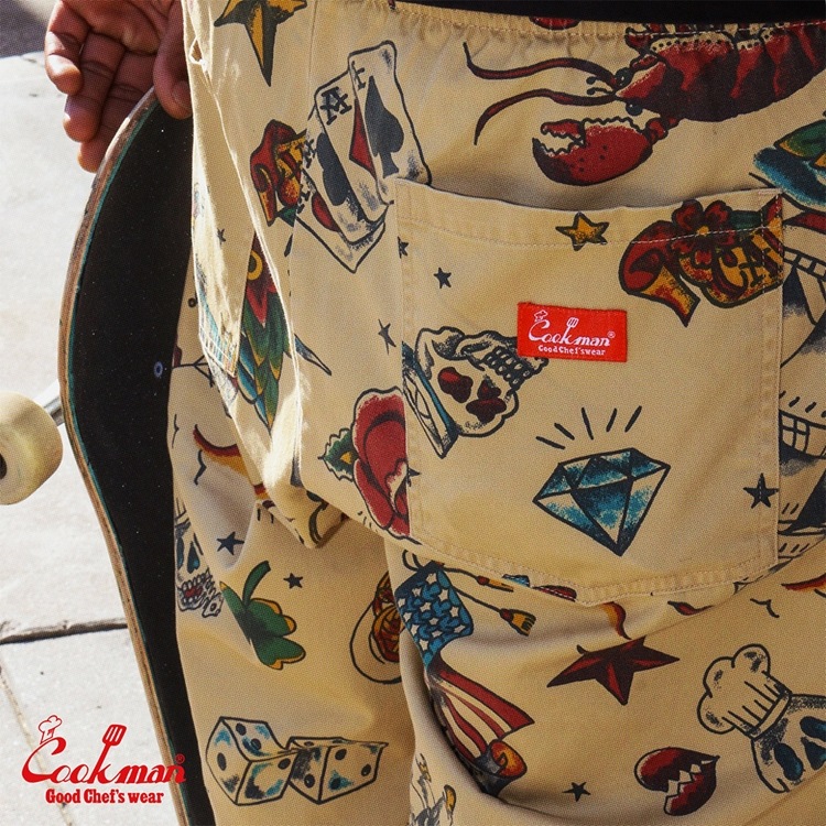 �����եѥ�� Chef Pants Old Tattoo Beige