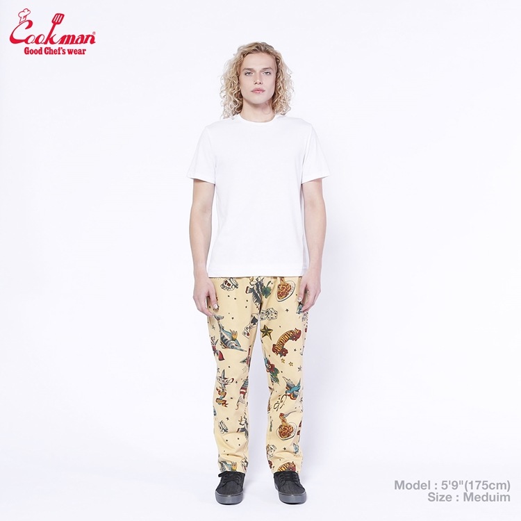 �����եѥ�� Chef Pants Old Tattoo Beige