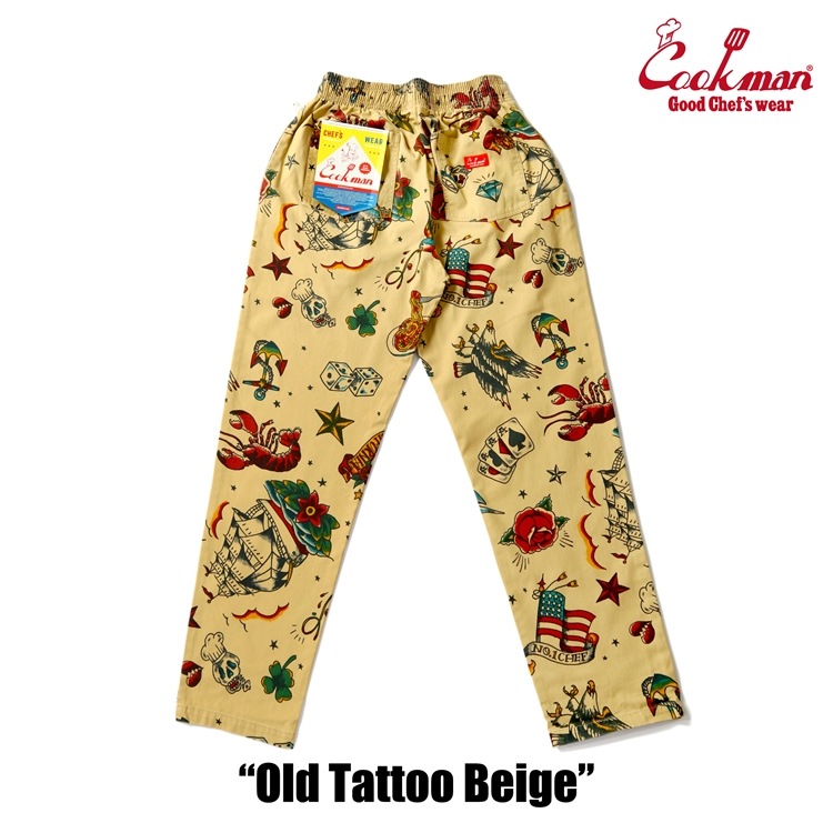 �����եѥ�� Chef Pants Old Tattoo Beige