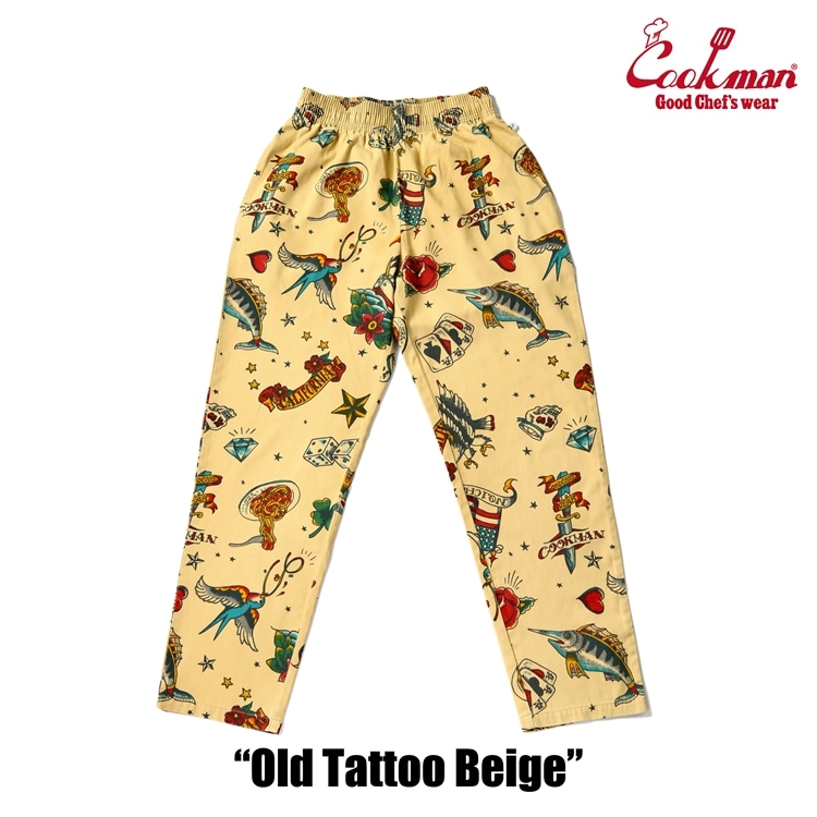 �����եѥ�� Chef Pants Old Tattoo Beige