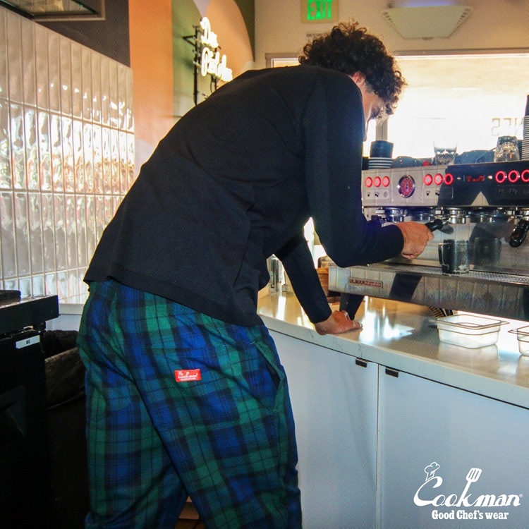 �����եѥ�� Chef Pants Woven Black Watch Check