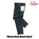 �����եѥ�� Chef Pants Woven Black Watch Check